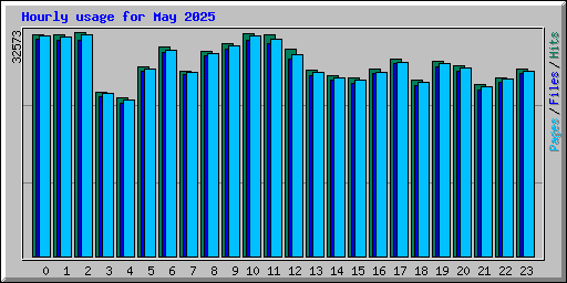 Hourly usage for May 2025