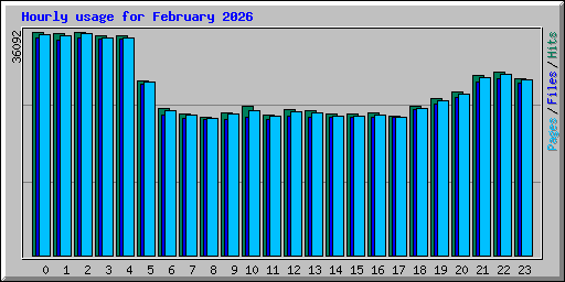 Hourly usage for February 2026