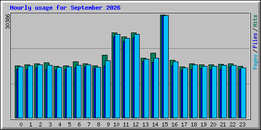 Hourly usage for September 2026