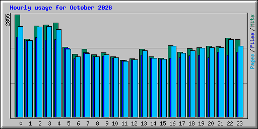 Hourly usage for October 2026